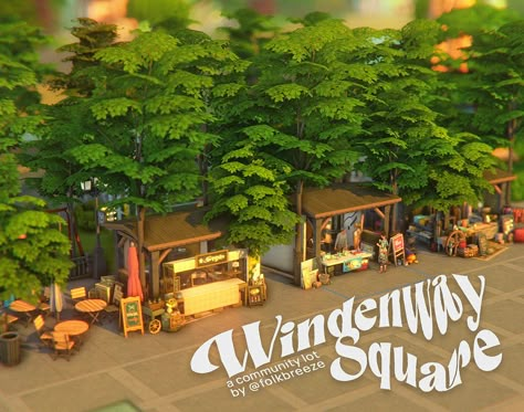 Sims 4 Retirement Village, Sims 4 Windenburg Community Lots, Sims 4 Community Lots Ideas, Builds Sims 4, Ts4 Lots, Custom Content Sims 4, Sims 4 Save File, Set Room, The Sims 4 Lots