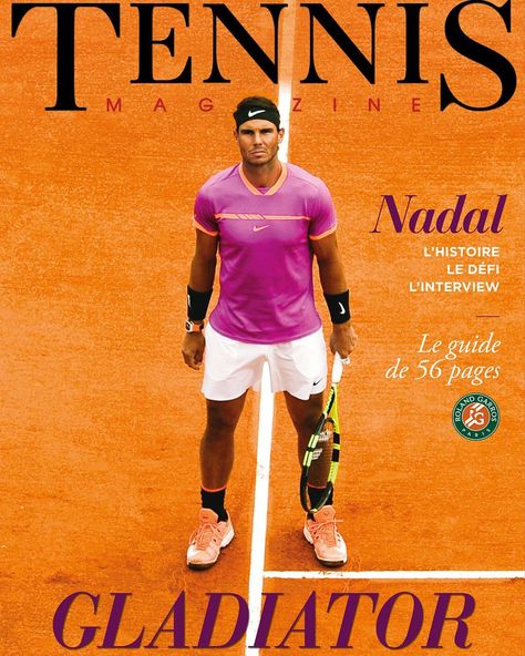 Rafael Nadal covers the French Tennis Magazine. (June 2017) Tennis Rafael Nadal, Tennis Magazine, Nadal Tennis, Nike Poster, Atp Tennis, Tennis Photos, Tennis Gear, Tennis Fan, Books Pics