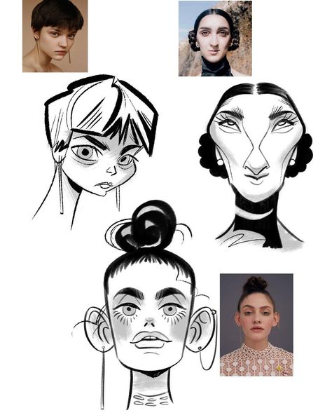 Caricature Tutorial, رسم كاريكاتير, Caricature Sketch, Concept Art Tutorial, Abstract Graphic Design, Face Drawing Reference, Portraiture Drawing, Black And White Sketches, Caricature Drawing