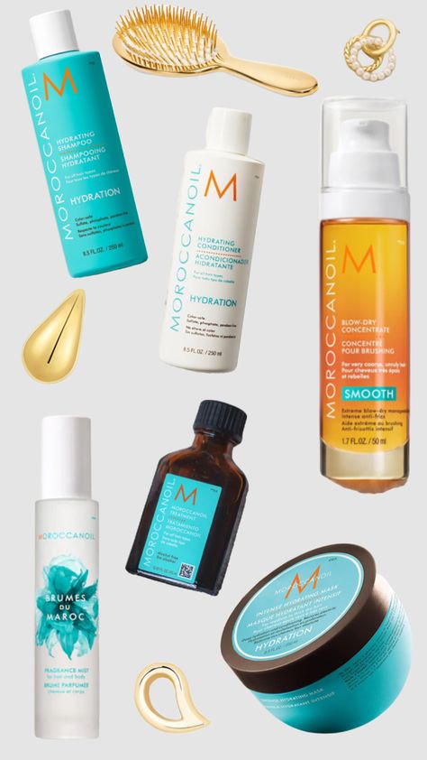 Moroccanoil Hydrating Styling Cream, Moroccanoil Aesthetic, Cutesy Hairstyles, Moroccan Hair Products, Hair Room, Moroccan Oil Hair, Beauty Wishlist, Hair Growing Tips, Hydrating Shampoo