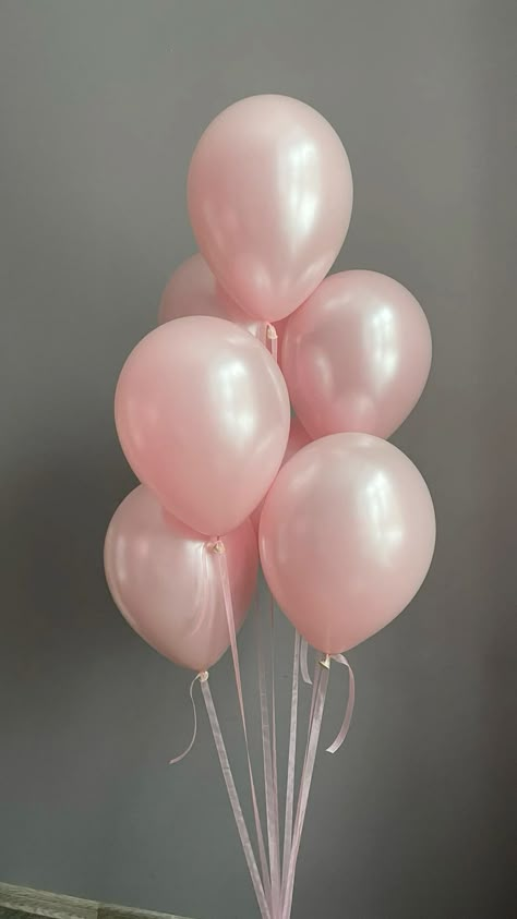 Light Pink Party, Birthday Ideas For Her, Graduation Balloons, Homemade Dolls, 23rd Birthday, 22nd Birthday, Birthday Planning, Pink Balloons, Pink Parties