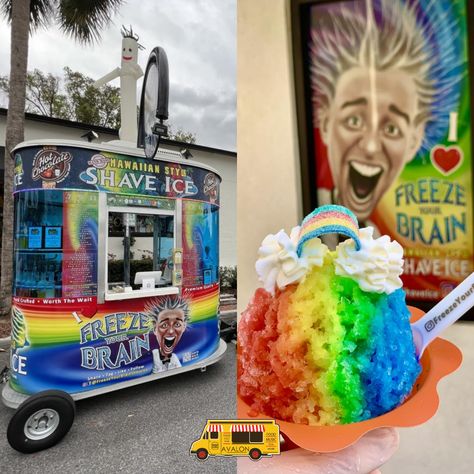 Chill out with Freeze Your Brain Shave Ice! ❄️🍧 This Sunday, October 22nd at Food Truck Night from 5-8 PM in Town Park. Dive into a world of icy delights with our unique shave ice creations. 😋 #chillout #shaveice #iloveavalonpark #avalonpark #foodtrucknight #orlandofoodie #avalonparkfoodie #downtownavalonpark #foodtrucks #community #supportlocal #dinnerplans #familyfun #trysomethingnew Shaved Ice Flavors, Shaved Ice Truck, Freeze Your Brain, Ice Ideas, Ice Truck, Ice Party, Fun Drink Recipe, Shave Ice, Green Candy