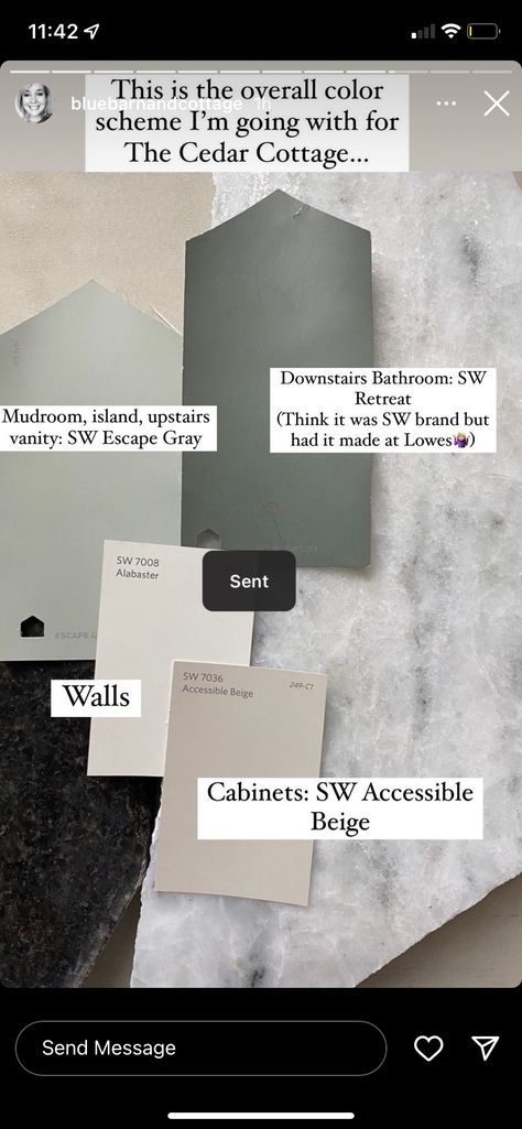 Sw Retreat Paint Coordinating Colors, Indoor Paint, Home Styles Exterior, Green Accent Walls, Farmhouse Paint Colors, House Color Palettes, Paint Color Palettes, Favorite Paint Colors, Interior Design Mood Board