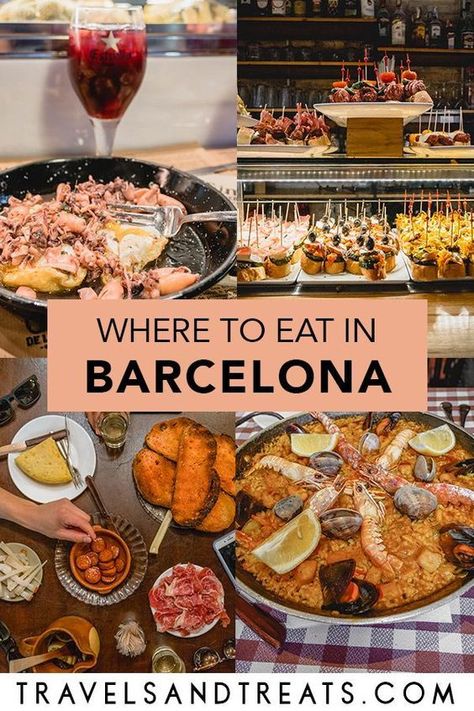 Barcelona Food Guide: Restaurants, Bars, and Coffee Shops in Barcelona, Spain #barcelona #spain #foodie * great restaurant ideas! Tapas In Barcelona, Barcelona Eating Guide, Restaurant In Barcelona, Barcelona Street Food, What To Eat In Barcelona, Best Food In Barcelona, Barcelona Food Guide, Dinner In Barcelona, Barcelona Spain Restaurants