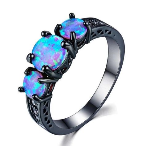 Rings Opal, Opal Gifts, Womens Rings, Black Gold Ring, Australian Outback, Ring Settings Types, Gold Color Ring, Fire Opal Ring, Fashion Ring