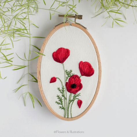 Embroidery Pattern Flowers, Winter Embroidery, Flowers Embroidery, Hand Embroidery Projects, Red Embroidery, Embroidery Flowers Pattern, Thread Painting, Embroidery On Clothes, Hand Embroidery Pattern