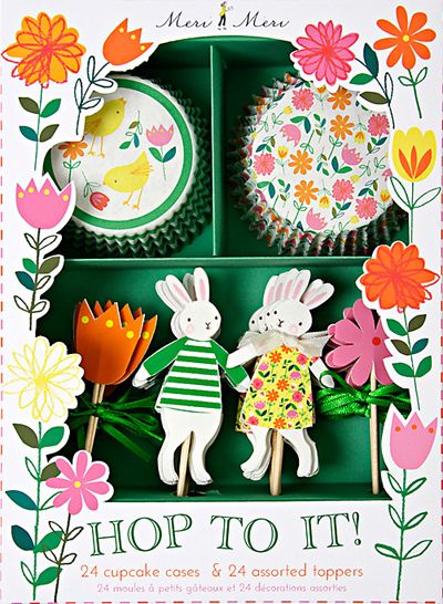 print & pattern: meri meri at john lewis Easter Packaging, Easter Bunny Cupcakes, Spring Birthday Party, Easter Cupcake, Bunny Plates, Bunny Cupcakes, Spring Birthday, Easter Tablescapes, Bunny Birthday