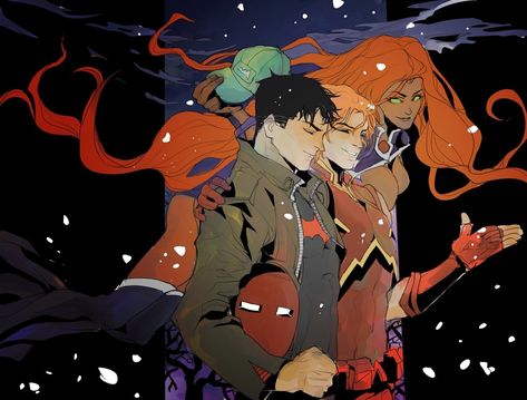 Red Hood X Arsenal, Starfire And Jason, Roy Harper, Dc Icons, Jason Todd, Red Hood, Arsenal, Dc Comics, Marvel