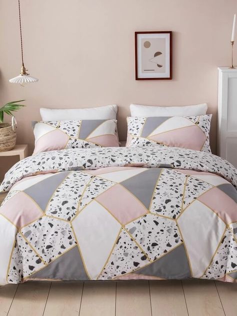 Marble Bedding, Marble Duvet Cover, Graphic Composition, Patterned Bedding, Teen Bedroom Decor, Girl Bedroom Decor, Type Graphic, Room Ideas Bedroom