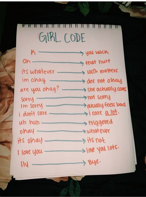 Finger Codes, Code Quotes, Girl Code Quotes, Best Friend Test, Girl Language, Funny Texts To Send, Girl Logic, Crossing Boundaries, Friends Journal