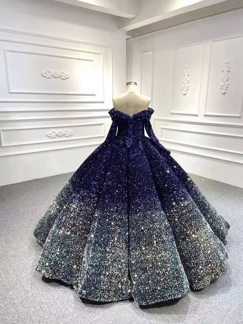 🛒 Go to lamaese.com and search for SLSC#220 Galaxy Gown, Long Sleeve Quinceanera Dresses, Sparkly Ball Gown, Multicolor Sequins, Boho Festival Fashion, Gown Prom, Sweet 16 Dresses, Ball Gowns Prom, Lace Evening Dresses