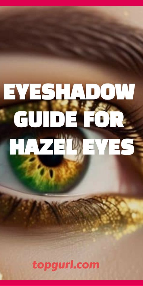 Enhance the beauty of your hazel eyes with a range of eyeshadow hues that complement their stunning natural tones. Explore the perfect shades to accentuate and make your hazel eyes stand out beautifully. Hazel Eye Eyeshadow Looks, Hazel Green Eye Makeup, Hazel Eye Eyeshadow, Colors That Make Hazel Eyes Pop, Make Up Hazel Eyes, Best Eyeshadow Colors For Hazel Eyes, Smokey Eye For Hazel Eyes, Eyeshadow Hazel Eyes, Natural Makeup For Hazel Eyes