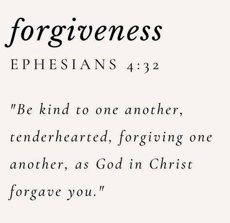 As followers of Christ, let's not forget that forgiveness is not only a personal choice but a command from God. Let's embrace His teachings and extend forgiveness towards one another, for it is through forgiveness that healing and reconciliation can truly take place. #Forgive Forgiveness Bible Verse, What Is Forgiveness, Bible Verses About Forgiving Others, Bible Verses On Forgiveness, Forgiveness Bible, Forgive One Another, Christian Reminders, Bible Verses About Forgiveness, Ephesians 4:32