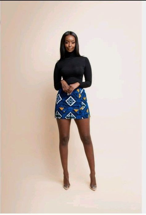 #Ankara #Miniskirt #Ankarastyle #Casual #Summer #Womensstyle #Womensfashion Chitenge Outfits, African Print Skirt, African Print Clothing, Best African Dresses, African Wear Dresses, African Fashion Traditional, African Fashion Ankara, Print Mini Skirt, Wax Fabric