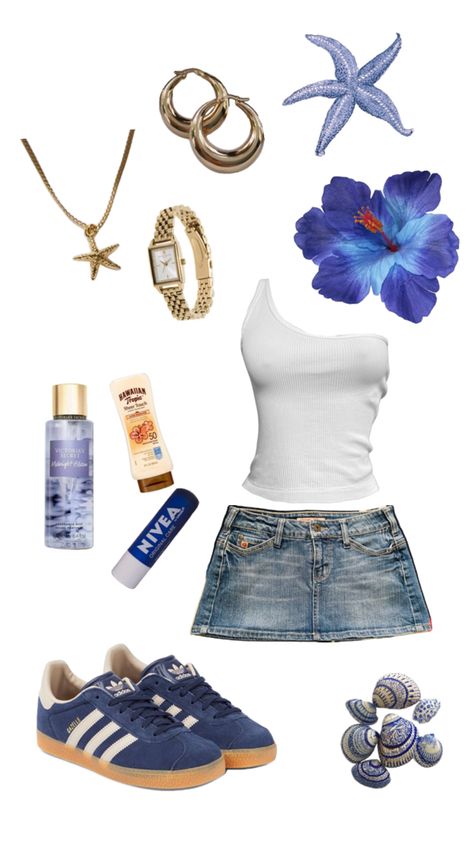 summer outfit Holiday Outfit Inspo Summer, Summer Fits Vacation, Outfits For The Caribbean, Ahs Style Summer, Beach Girl Outfits Aesthetic, Ahs Style Outfits Summer, Cali Outfits Summer, Summer Outfits Collage, Summer Outfit Board