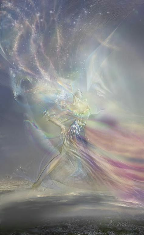 ~K2K Air Goddess, Element Of Air, Aquarius Aesthetic, Angel Clouds, Goddess Aesthetic, Witchcraft Spell Books, Fairy Aesthetic, Board Art, Magic Powers