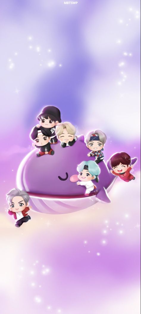 Tinytan Wallpaper Aesthetic, Bts Cartoon Pic, Bts Cute Pics Together, Bts Bookmark, Bts Cartoon, Bts Wallpaper Lockscreen, Chibi Bts, Tan Wallpaper, Tiny Tan