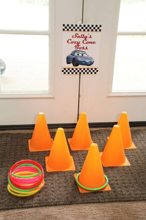 Hotwheels Birthday Party Games, Pixar Cars Birthday Party Games, Cars Party Activities, Disney Cars Birthday Games, Cars Birthday Party Games Activities, Pixar Cars Birthday Party Activities, 3 Year Birthday Theme Boy Cars, Cars Themed Party Ideas, Disney Cars Party Games