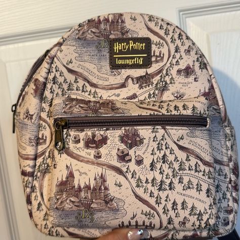 Loungefly Harry Potter Hogwarts School Grounds Mini Backpack Whomping Willow, Harry Potter Backpack, Mermaid Backpack, Mickey Backpack, Harry Potter Hogwarts Castle, Mickey Mouse Balloons, Loungefly Hello Kitty, Loungefly Mini Backpack, Forbidden Forest