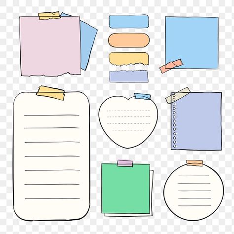 Cute Sticky Notes Png, Sticky Note Stickers Digital, Stickers For Goodnotes Png, Sticky Notes For Goodnotes, Good Note Stickers Free, Onenote Stickers, Cute Digital Stickers Free, Digital Sticky Notes Free Goodnotes, One Note Stickers