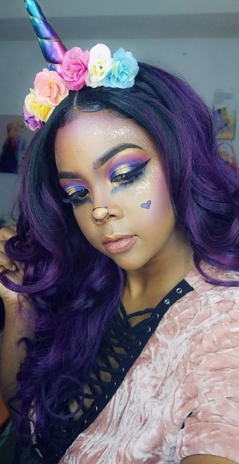 Unicorn halloween makeup Unicorn Halloween Makeup, Unicorn Makeup Halloween, Unicorn Halloween, Halloween Makeup, Makeup Looks, Halloween, Makeup, Make Up, Make Up Looks