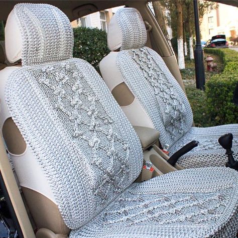 Handmade crochet car seat cover. Crochet Car Seat Cover, Safety Pictures, Car Deco, Crochet Car, Cool Car Accessories, Future Cars, Cute Car Accessories, Fashion Gowns, Crochet Fashion Patterns