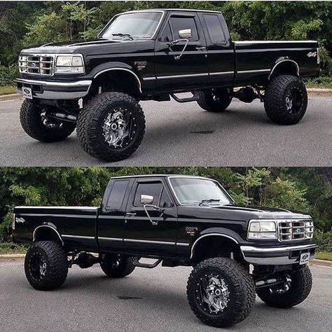 Prom Vehicles, Jacked Up Truck, Big Ford Trucks, Obs Truck, Country Trucks, Trucks Lifted Diesel, Dream Trucks, Custom Pickup Trucks, Old Ford Trucks