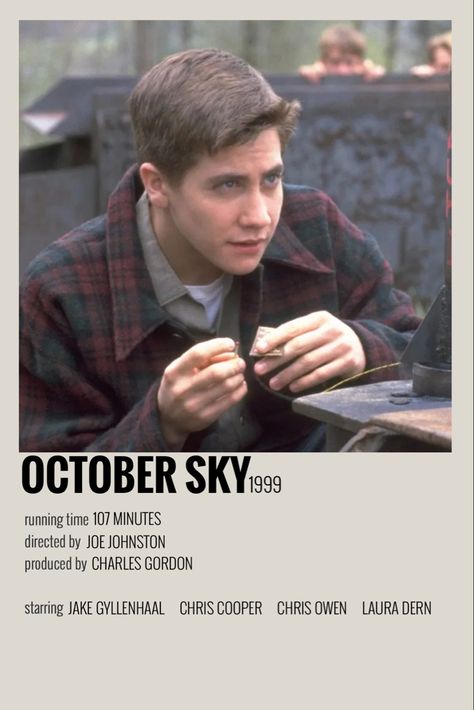 October Sky Quotes, Spy Movie Aesthetic, October Sky Movie, Filmmaking Inspiration, October Sky, Netflix Movies To Watch, Top Tv Shows, Halloween Movie Night, Movies For Boys