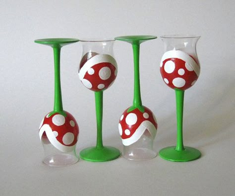 il_570xN.385766118_r6cp Geeky Kitchen, Wedding Glasses Diy, Diy Geek, Nerd Decor, Geek Diy, Gaming Rooms, Music Studios, Geeky Craft, Nerd Crafts