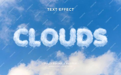 Premium PSD | PSD clouds text effect Cloud Font, Camp Flog Gnaw, Tag Cloud, Psd Icon, Text Effect, Iconic Photos, Text Effects, Vector Photo, Lettering Alphabet