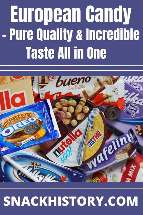 European Candy European Candy, Italian Candy, Exotic Food, Monthly Themes, Best Candy, Candy Making, European Countries, Best Chocolate, Chocolate Candy