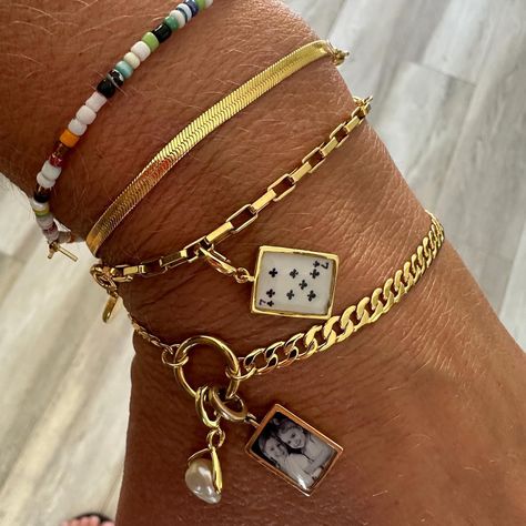 A moment for the bracelets… ✨🦋🧿🤩 #photonecklace #momowned #customcharmbracelets #charmbracelet #layerednecklaces #customjewelry #personalizedjewelry #photocharms #mom #mothersday #mothersdaygifting #photonecklace #viraljewelry #2024jewelrytrends #tiktokviraljewelry #mothersdaygifting #womenowned #shopsmall #instagramviraljewelry #myraiz #kidsjewelry Pandora Inspiration, Jewelry Gallery, Lucky 7, Locket Bracelet, Diy Things, Jewelry Accessories Ideas, Jewelry Essentials, Stacked Jewelry, Jewelry Lookbook