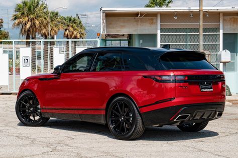 Wheel Front | Aftermarket & Custom Wheels Gallery - Range Rover Velar Red Forgiato S206. Click for more info on wheel model, size, offset and finish. Range Rover Evoque Red, Custom Range Rover, Red Range Rover, Dream Cars Range Rovers, Range Rover Black, Tattoo Car, Quotes Car, Land Rover Car, Luxury Cars Range Rover