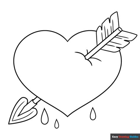 Free Heart with Arrow Coloring Page for Kids Valentines Coloring Pages For Kids, Valentines Coloring Pages, Diy Drawings, Popular Cartoon Characters, Easy Drawing Guides, Free Printable Coloring Sheets, Easy Valentines, Valentine Coloring Pages, Heart Coloring Pages