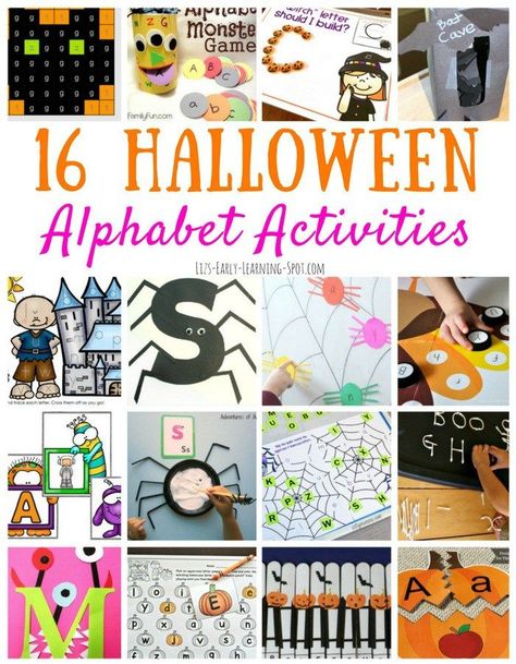 Check out these free alphabet activities for Halloween! These are fun ways to practice and learn the ABC's and phonics through engaging games! #prek #kindergarten #phonics #Halloween Halloween Kindergarten Activities, Activities For Halloween, Kindergarten Halloween, Halloween Alphabet, Free Educational Printables, Fun Halloween Activities, Alphabet Letter Crafts, Kindergarten Phonics, Kindergarten Freebies