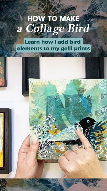 Did you know that I have some bonus classes inside the Botanical Gelli Printing Course?💙 This course is going to be a transformative journey!🦋  If you like to know more information, click the link below.  Early Bird Price opens on April 7th :) Collage Birds, Gelli Printing Tutorials, Scrapbooking Basics, Brain Workout, Gelli Printing Techniques, 3d Wall Art Sculpture, Collage Fodder, Nature Ideas, Creative Collage