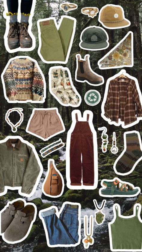 Campground Outfits For Women, Appalachian Aesthetic Outfit, Granola Girl Style, Granola Girl Outfits, Camp Outfits, Granola Outfits, Granola Style, Salted Granola, Camping Outfits For Women