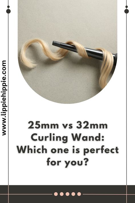 Curling wands come in different sizes, with 25mm (equivalent to 1 inch) and 32 mm (equivalent to 1.25 inches) as the most common barrel sizes. With a wide selection of hairstyling brands and products to choose from, it can be daunting to decide what hair tools to buy and use, and not getting the most-suited product for your hair needs can be frustrating. We have prepared this 25mm vs 32mm curling wand comparison to answer some of the questions you may have. Curling Wand Sizes, Curling Wands, Different Curls, Large Curls, Extra Long Hair, Vintage Waves, Wavy Curls, How To Curl Short Hair, Spiral Curls