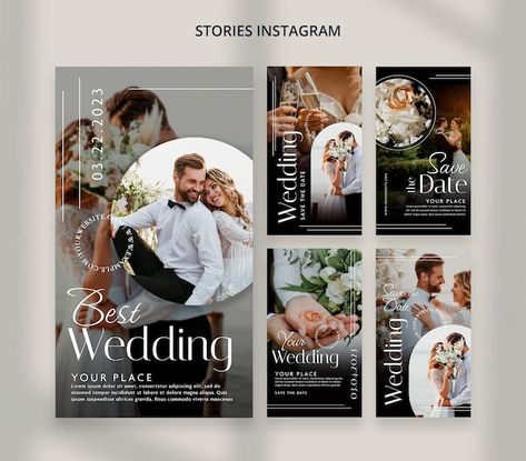 Wedding Insta Story, Wedding Story Instagram, Wedding Instagram Post, Canva Idea, Instagram Branding Design, Wedding Salon, Story Story, Wedding Photoshoot Props, Wedding Social