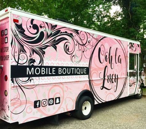 Mobile Van Business, Mobile Boutiques, Boutique Clothing Rack, Boutique Truck, Coastal Boutique, Mobile Nail Salon, Mobile Fashion Truck, Mobile Beauty Salon, Truck Store