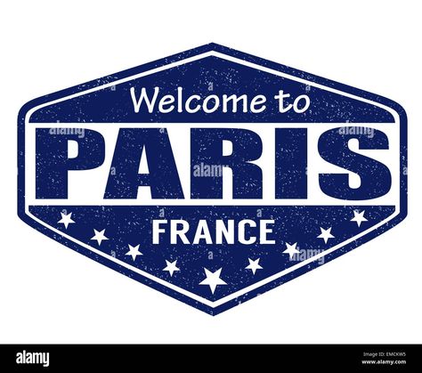 Download this stock vector: Welcome to Paris stamp - EMCKW5 from Alamy's library of millions of high resolution stock photos, illustrations and vectors. Paris Stamp, Welcome To Paris, Paris Travel, Stock Vector, Vector Images, Vector Illustration, High Resolution, Resolution, Stamp