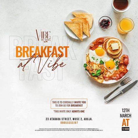 Restaurant Flyer Design Ideas Creative, Breakfast Flyer Design, Restaurant Poster Design Creative, Beirut Streets, Restaurant Banner Design, Restaurant Instagram Post, Breakfast Poster, Keen Jasper, Brunch Vibes