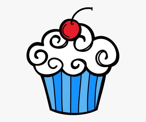 Cupcakes Decoration Disney, Happy Birthday Clip Art, Happy Birthday Clip, Cupcake Clipart, Creative Clips Clipart, Cupcake Drawing, Cake Drawing, Birthday Clips, Cupcake Art