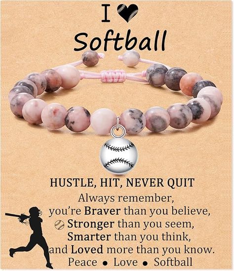 Amazon.com: JOGDIAM Softball Accessories for Girls, Softball Gifts for Girls Softball Stuff Bracelet for Team Girls Daughter Granddaughter Niece: Clothing, Shoes & Jewelry Volleyball Bracelets, Softball Accessories, Softball Stuff, Softball Gifts, Girls Softball, Snack Ideas, Girls Accessories, Bracelet Gift, Gifts For Girls