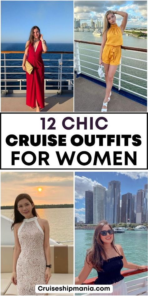 Classy Beachwear For Women, Captains Dinner Outfit Cruises The Dress, Clothes For Cruise For Women, Cruse Ship Outfits Women, Mexico Cruise Outfits For Women, Mexican Cruise Outfits For Women, Casual Cruise Outfits, Ladies Cruise Outfits, Formal Night Cruise Outfit