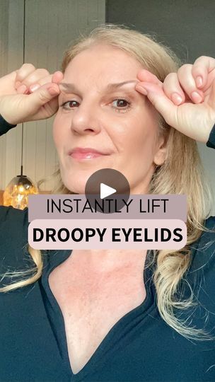 9.4K views · 568 reactions | Want to instantly lift droopy eyelids? 👁️ This intense sequence helps lift droopy eyelids by working on deep tissue massage first before the exercise that strengthens and lifts the upper eyelids. Releasing the tension from the eyebrows helps to lift the whole eyelid area even further. 🤩 If you want to learn the whole Intense Upper Eyelid Lifting Routine then join the Glowing Club now. And the best part? You can join for FREE! 🥳 Yes, you see that right! If you join me in my Glowing Club right now, you can practice face yoga with me for the entire week for FREE. This opportunity is available only twice a year, and the doors with FREE access are closing soon. 🚪⏳ Classes you can attend for free (if you join NOW): Tuesday, the 24th, at 7 PM EDT - Intense Upp Eyebrow Exercises, Face Massage Techniques, Marionette Lines, Droopy Eyelids, Eyelid Lift, Face Yoga Facial Exercises, Upper Eyelid, Face Exercises, Yoga Facial