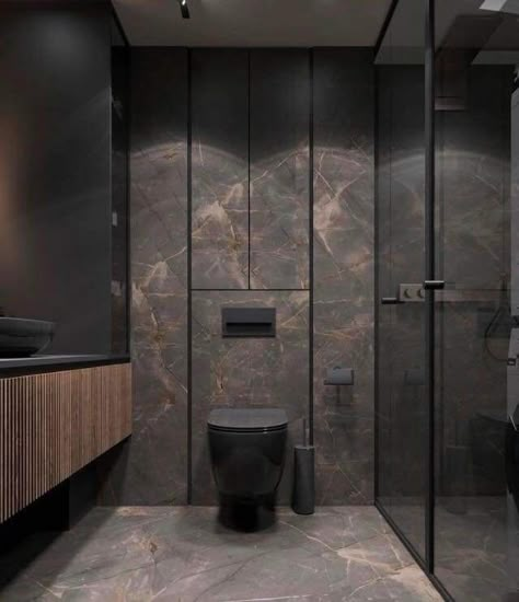 Latest Bathroom Tiles, Eco Bathroom, Bathroom Design Black, Luxury Master Bathrooms, Best Bathroom Designs, Washroom Design, Bathroom Tile Designs, Bathroom Design Decor, Toilet Design