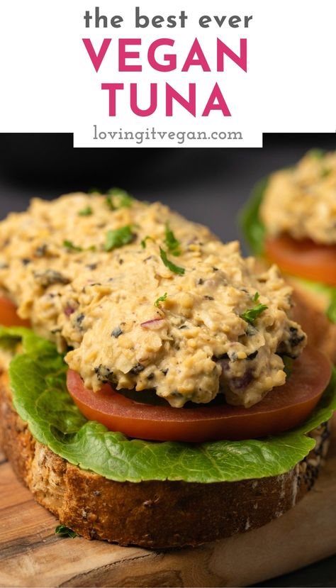 So what is this craziness? Vegan tuna? What’s next? Hahaa, I don’t know. But let's just say this vegan tuna is not only completely delicious it also tastes like real tuna. The taste is spot on. It’s wonderful on sandwiches for a vegan tuna salad sandwich! | lovingitvegan.com