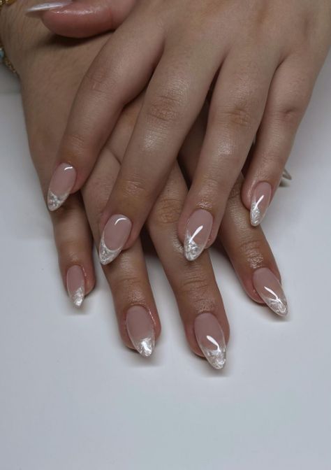 Almond Nails: Almond nails combine elegance and edge. The tapered shape elongates your fingers, and a single-color coat like blush pink or creamy beige can give you a sophisticated and versatile look. Classy Gel Nail Designs, Simple Nail Designs Almond, Structured Gel Manicure Designs, Nail Designs Photo, Classy Short Nail Designs, Classy Gel Nails, Gel Manicure Designs, Classic Nail Designs, Nail Designs Ideas