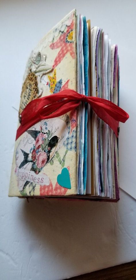 Card Memory Book, How To Make A Memory Book, Make A Memory Book, Treasure Pile, Memory Book Diy, Start A Book, Grandmother Quilt, Starting A Book, Old Greeting Cards